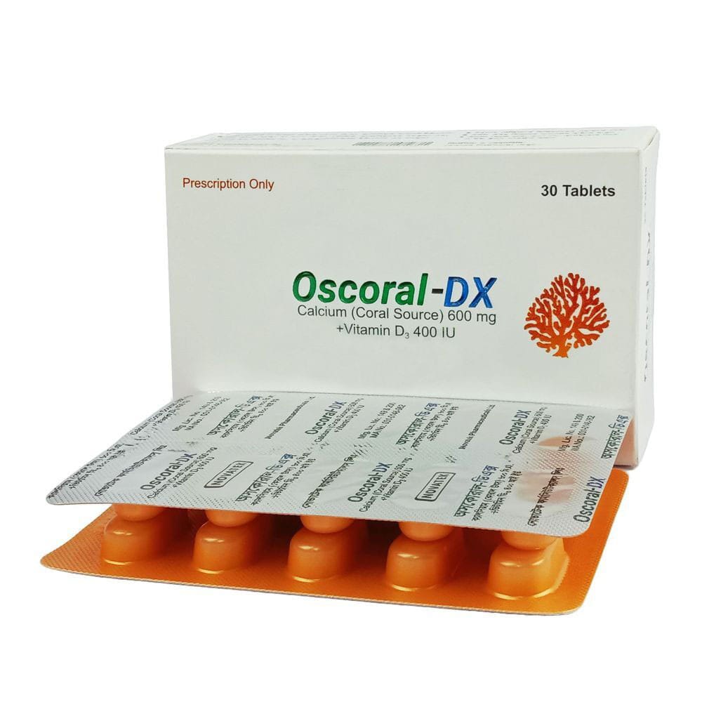 Tablet Oscoral-DX 600mg+400iu (30pcs)